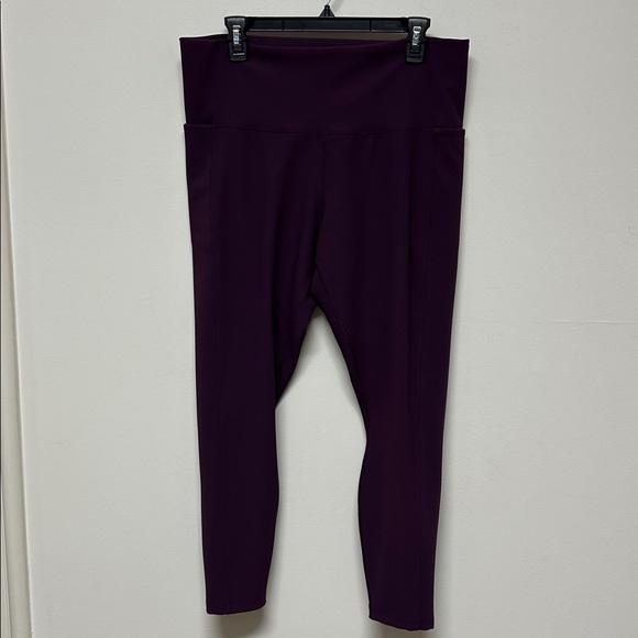 NWOT Calia Purple Cropped Leggings with Pockets size XXL - Picture 3 of 11